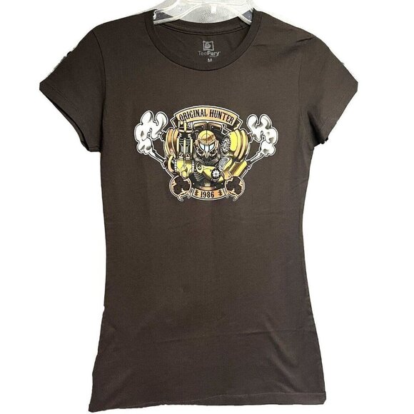 Teefury Steampunk Brown Graphic Tee Medium Original Hunter Cotton Stretch New - Picture 1 of 4